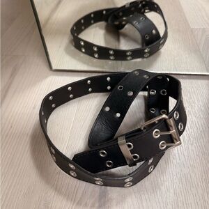 Black Grommet Belt
